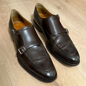 Suitsupply Dark Brown Apron Toe Double Monk Size 44/11 (Used)